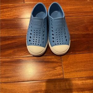 Native Brand New Unworn Kids Blue Slip-On Shoes